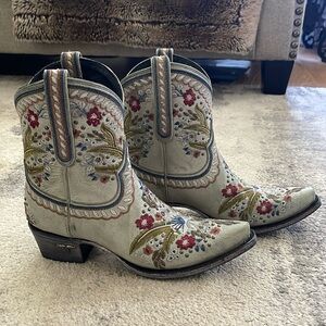 Lane Embroidered Ankle Boots